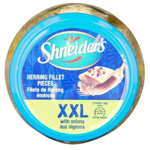 KOSHER HERRING FILLET XXL IN OIL WITH ONION 260 GR.