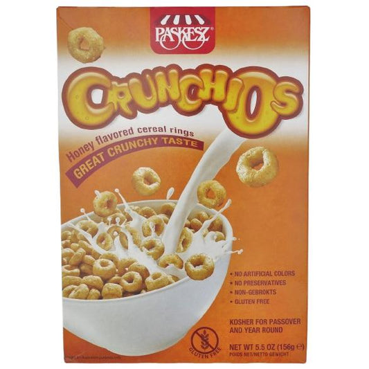 KOSHER HONEY FLAVORED CEREAL RINGS CRUNCHIOS KLP 156 GR.