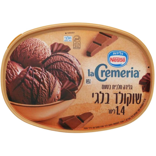 KOSHER ICE CREAM NESTLE CREMERIA BELGIAN CHOCOLATE  1,4 LT