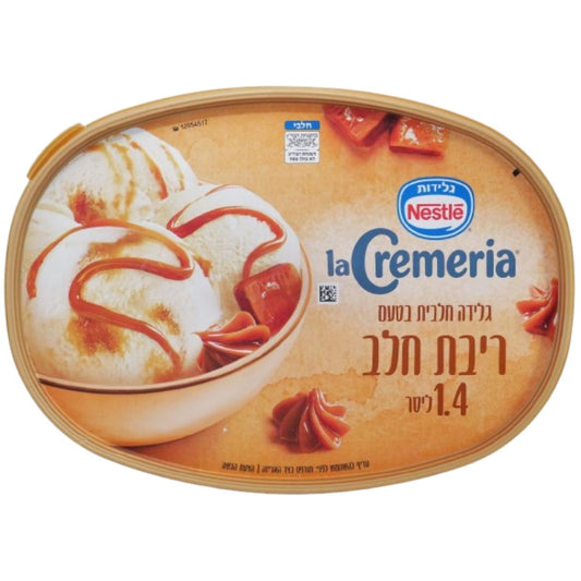KOSHER ICE CREAM NESTLE LA CREMERIA DULCHE DE LECHE 1,4 LT