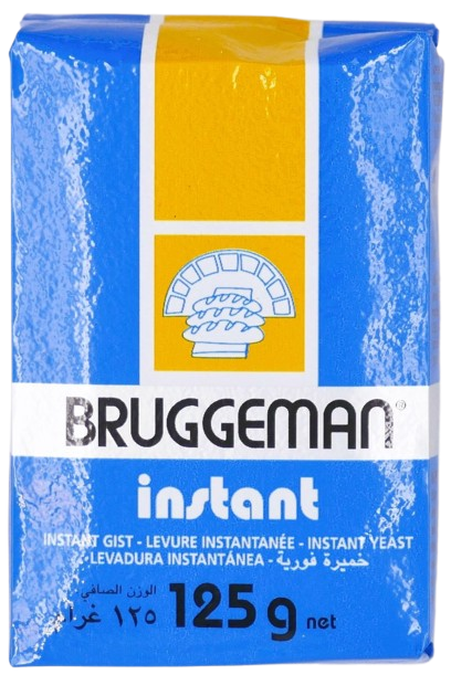 KOSHER INSTANT DRY YEAST BRUGGEMAN 125 GR. 