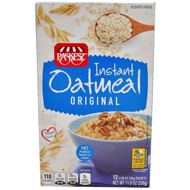 KOSHER INSTANT OATMEAL ORIGINAL PASKESZ 336 GR.
