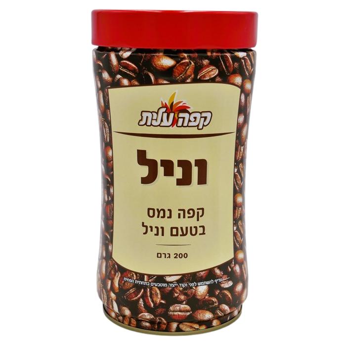 KOSHER INSTANT VANILLA FLAVORED COFFEE ELITE  KLP 200 GR.