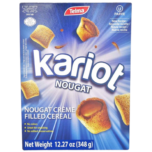 KOSHER KARIOT NOUGAT CREAM FILLED CEREAL 348 GR.