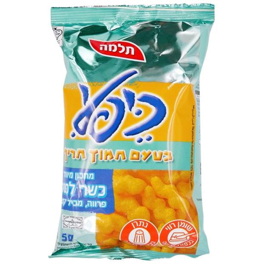 KOSHER KEFLI SOUR & SPICY SNACK TELMA 50 GR. 