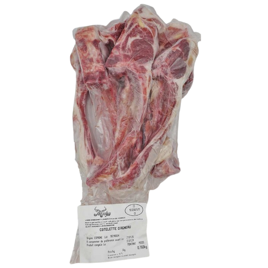 KOSHER LAMB RIBS GLATT SL 1 KG.