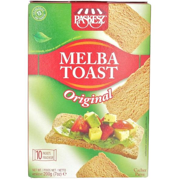 KOSHER MELBA TOAST ORIGINAL PASKESZ (10X20 GR.) 200 GR.
