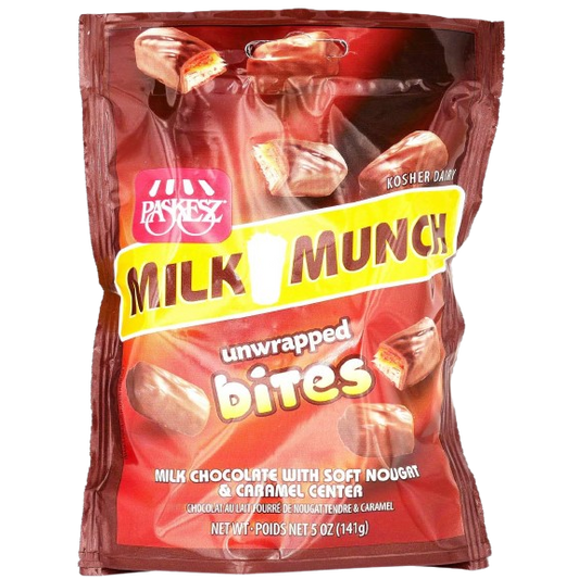 KOSHER MILK MUNCH BITES 141 GR. MILK CHOCOLATE BAR