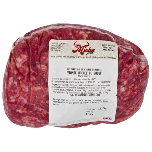 KOSHER MINCED BEEF MEAT GLATT SL 700 GR.