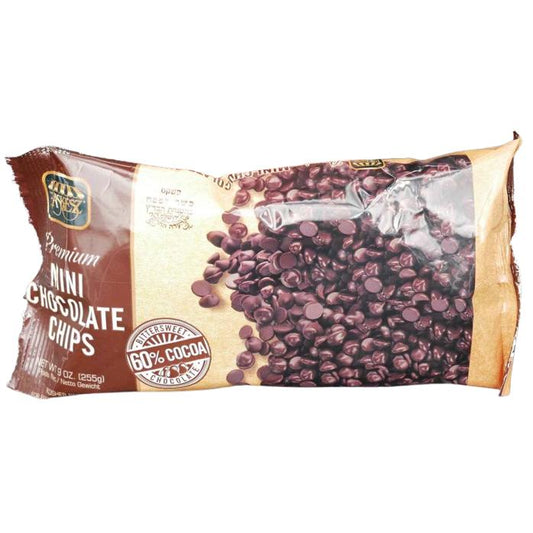 KOSHER MINI CHOCOLATE CHIPS 60% PASKESZ KLP 255 GR.