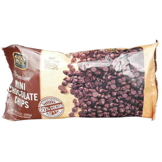 KOSHER MINI CHOCOLATE CHIPS 60% PASKESZ KLP 255 GR.
