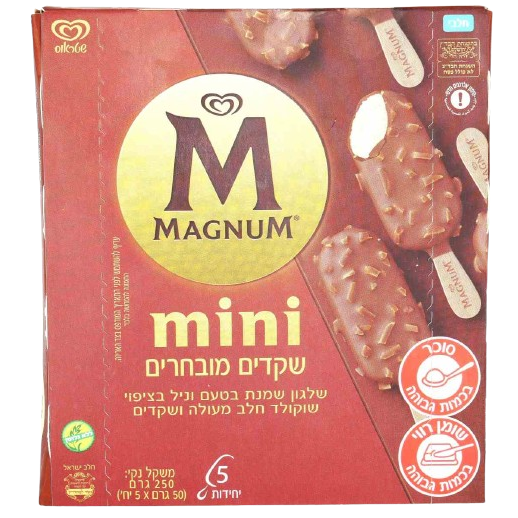 KOSHER MINI MAGNUM ALMONDS ICE CREAM 