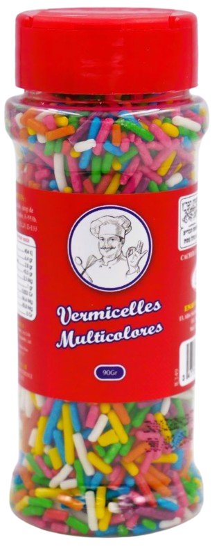 KOSHER MULTICOLORED SPRINKLES KLP EN 90 GR.