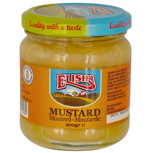 KOSHER MUSTARD ELISHA 200 GR.