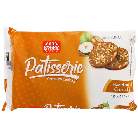 KOSHER PATISSERIE HAZELNUT CRUNCH PASKESZ  125 GR