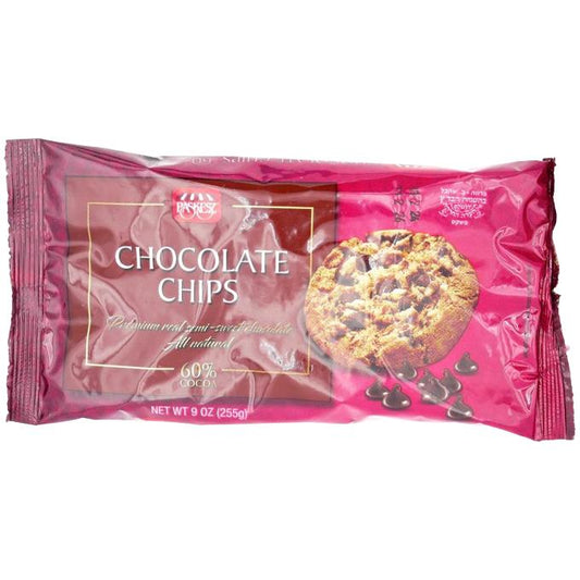 KOSHER PREMIUM CHOCOLATE CHIPS 60% PASKESZ 255 GR.