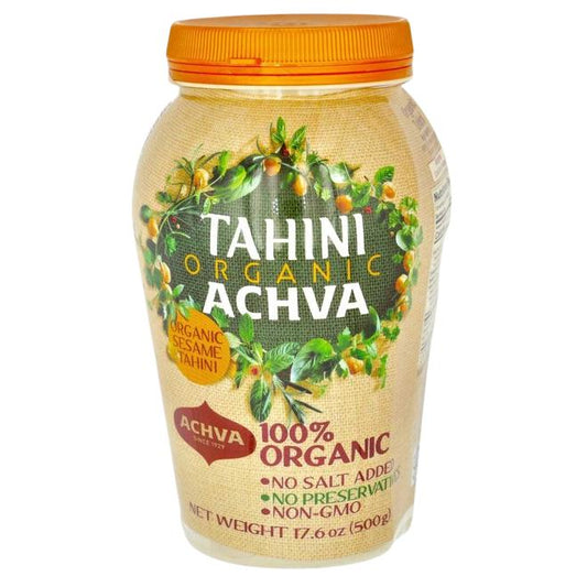 KOSHER PURE ORGANIC TAHINI ACHVA 500 GR.