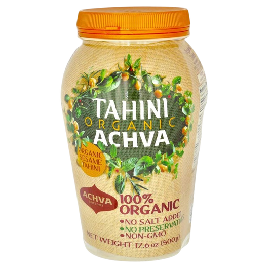 KOSHER PURE ORGANIC TAHINI ACHVA 500 GR.
