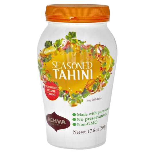 KOSHER PURE SEASONED TAHINI ACHVA 500 GR.