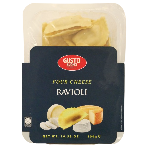 KOSHER RAVIOLI FOUR CHEESES 300 GR.
