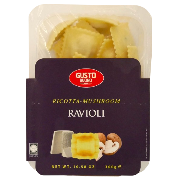 KOSHER RAVIOLI RICOOTTA & MUSHROOMS 300 GR.