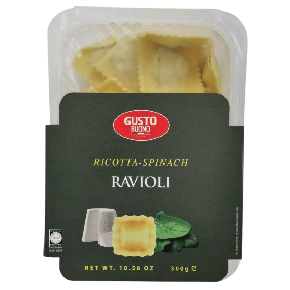 KOSHER RAVIOLI RICOTTA & SPINACH 300 GR