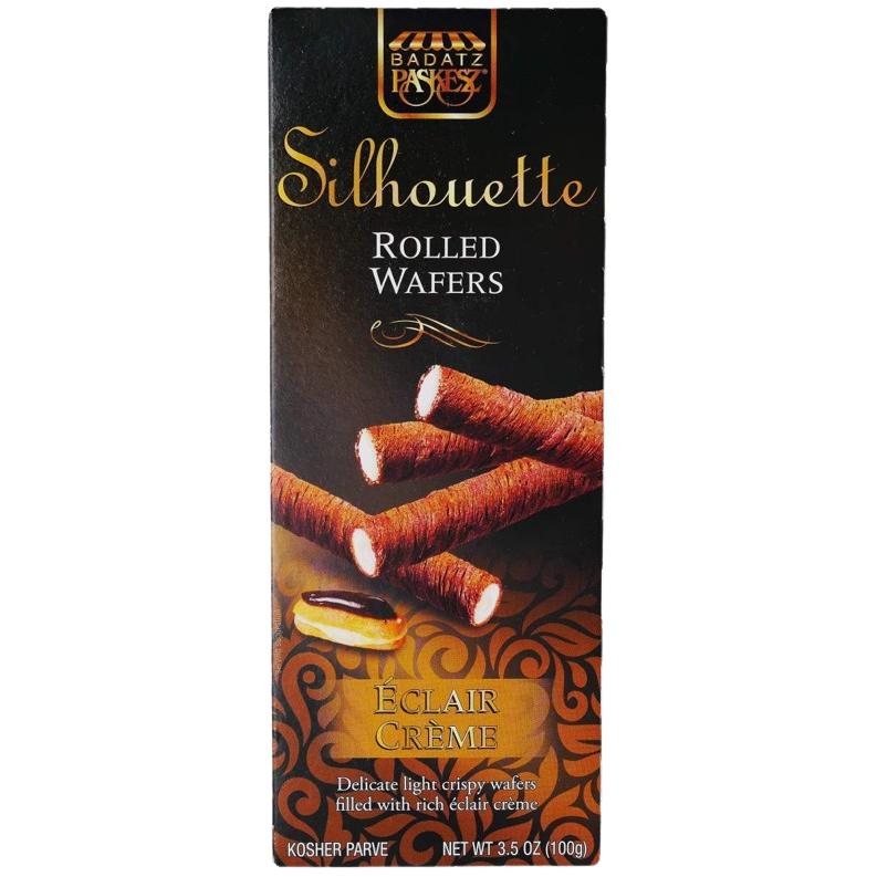 KOSHER ROLLED WAFER ECLAIR CREME SILHOUETTE 100 GR.