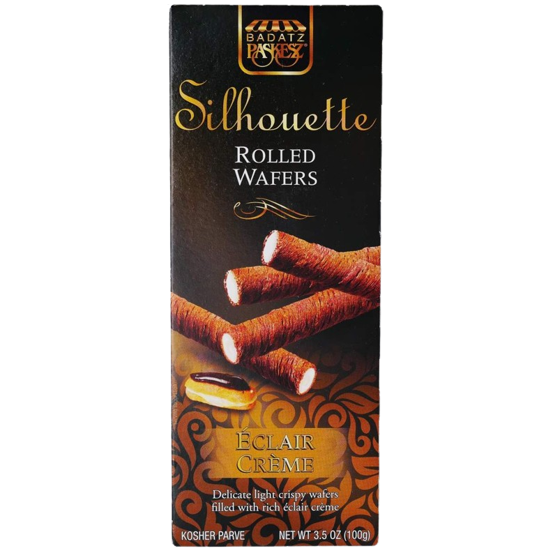 KOSHER ROLLED WAFER ECLAIR CREME SILHOUETTE 100 GR.