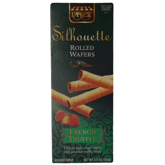 KOSHER ROLLED WAFER FRENCH TRUFFLE SILHOUETTE  100 GR.