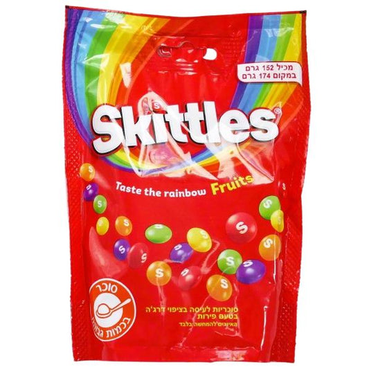 KOSHER SKITTLES FRUITS 152 GR. 