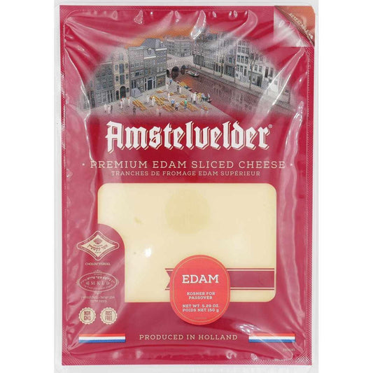 KOSHER SLICED EDAM CHEESE AMS 150 GR.