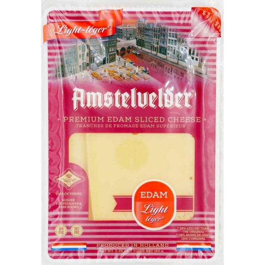KOSHER SLICED EDAM LIGHT AMS 150G