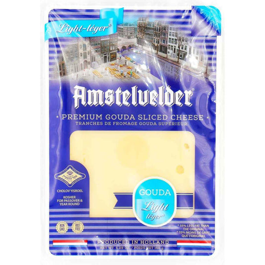 KOSHER SLICED GOUDA LIGHT AMS 150 GR.