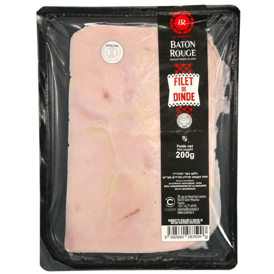 KOSHER SLICED TURKEY BREAST ROTTENBERG BR 200 GR.