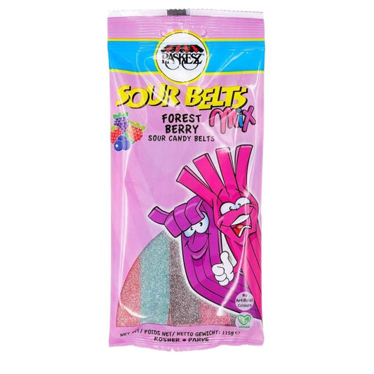 KOSHER SOUR BELTS FORREST BERRY MIX PASKESZ  115 GR.