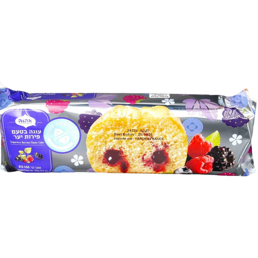 KOSHER SUGARFREE WILD BERRIES CAKE ACHVA 450 GR.