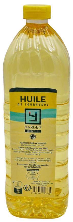 KOSHER SUNFLOWER OIL YARDEN KLP 1 LT.