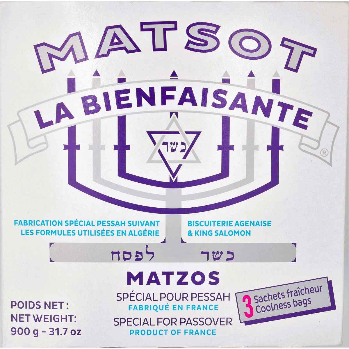 KOSHER THICK MATSOT LA BIENFAISANTE KLP 900 GR.