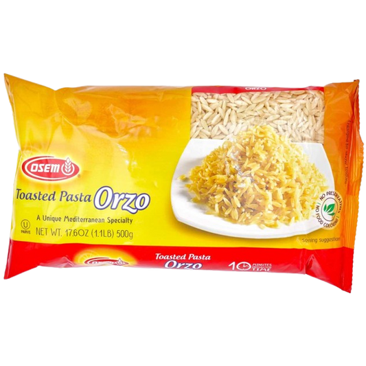 KOSHER TOASTED PASTA ORZO OSEM 500 GR.