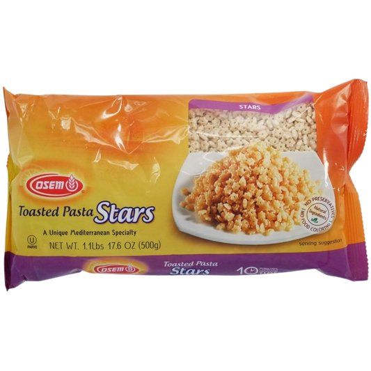 KOSHER TOASTED PASTA STARS OSEM  500 GR.