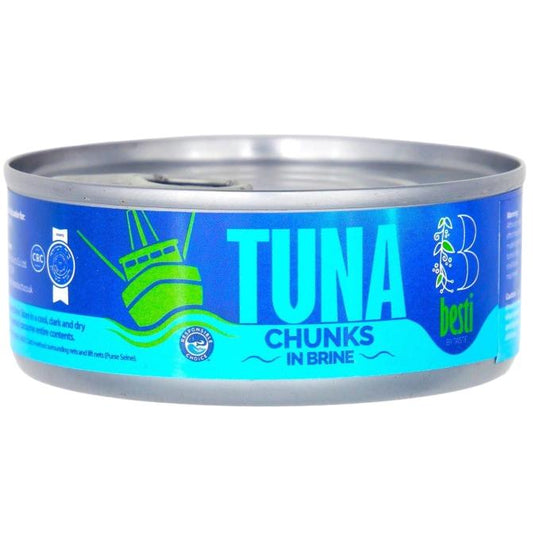 KOSHER TUNA IN BRINE  BESTI CRC 145 GR.