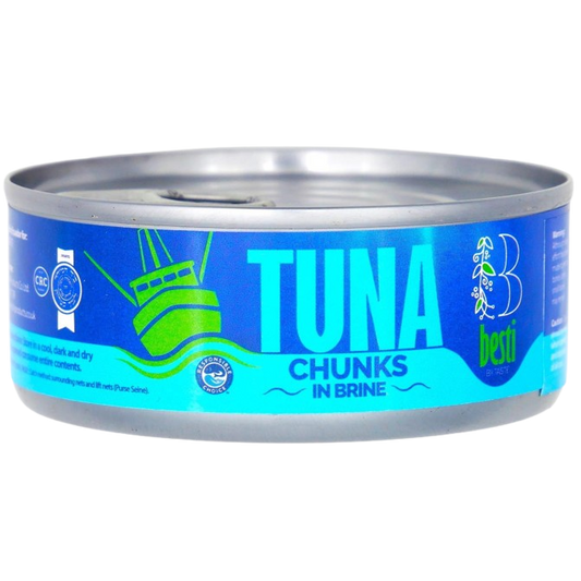 KOSHER TUNA IN BRINE  BESTI CRC 145 GR.