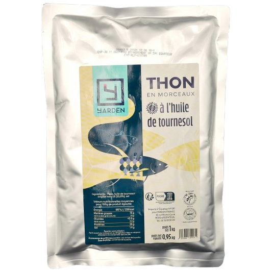 KOSHER TUNA IN VEGETABLE OIL KLP VL 1 KG.