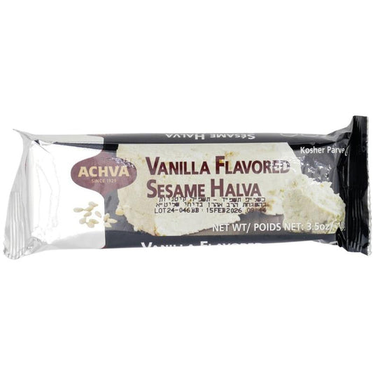 KOSHER VANILLA HALVA SNACK 100 GR.