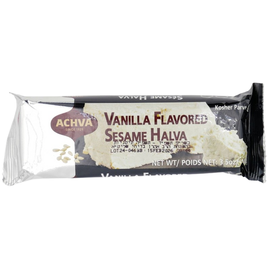 KOSHER VANILLA HALVA SNACK 100 GR.