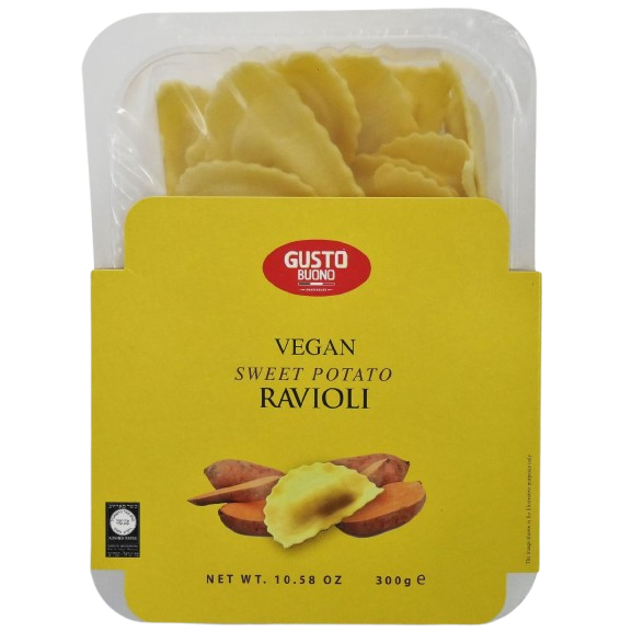 KOSHER VEGAN RAVIOLI  FILLED WITH SWEET POTATO 