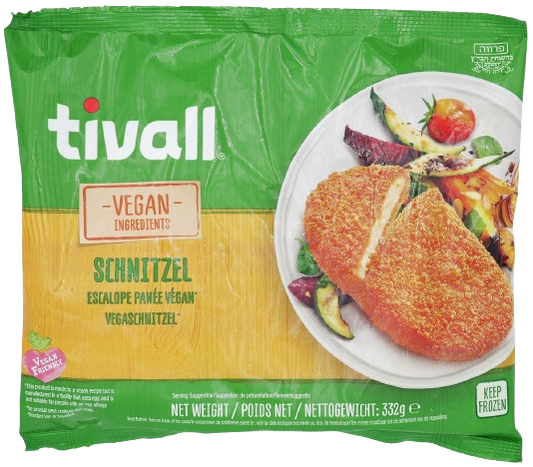 KOSHER VEGAN SHNITZEL EXTRA THIN TIVALL 564 GR.