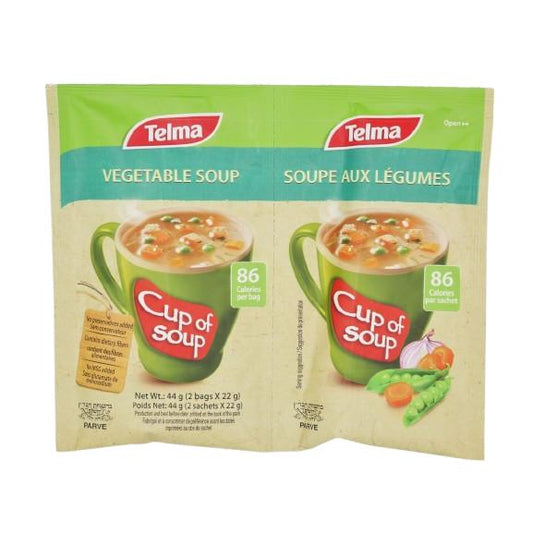 KOSHER VEGETABLES INSTANT SOUP PARVE TELMA 44 GR.