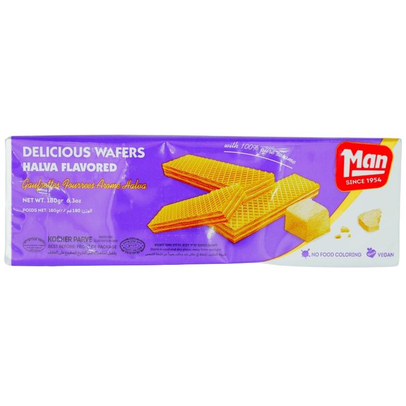 KOSHER WAFERS HALVA FLAVORED MAN 180 GR.