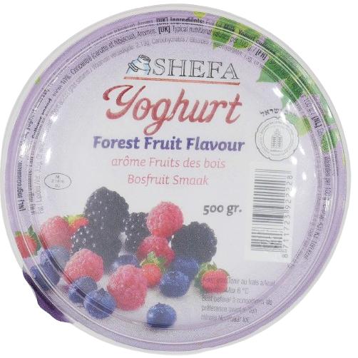 KOSHER YOGURT FORREST FRUITS SHEFA 500 GR.